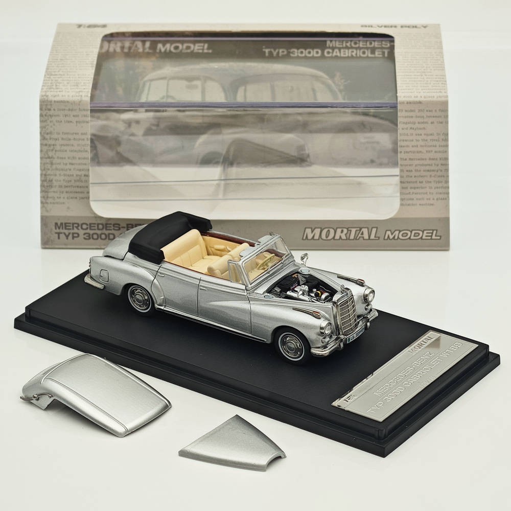 Mortal 1/64 Mercedes Benz 300D Convertible Retro Car Models Collection Diecast