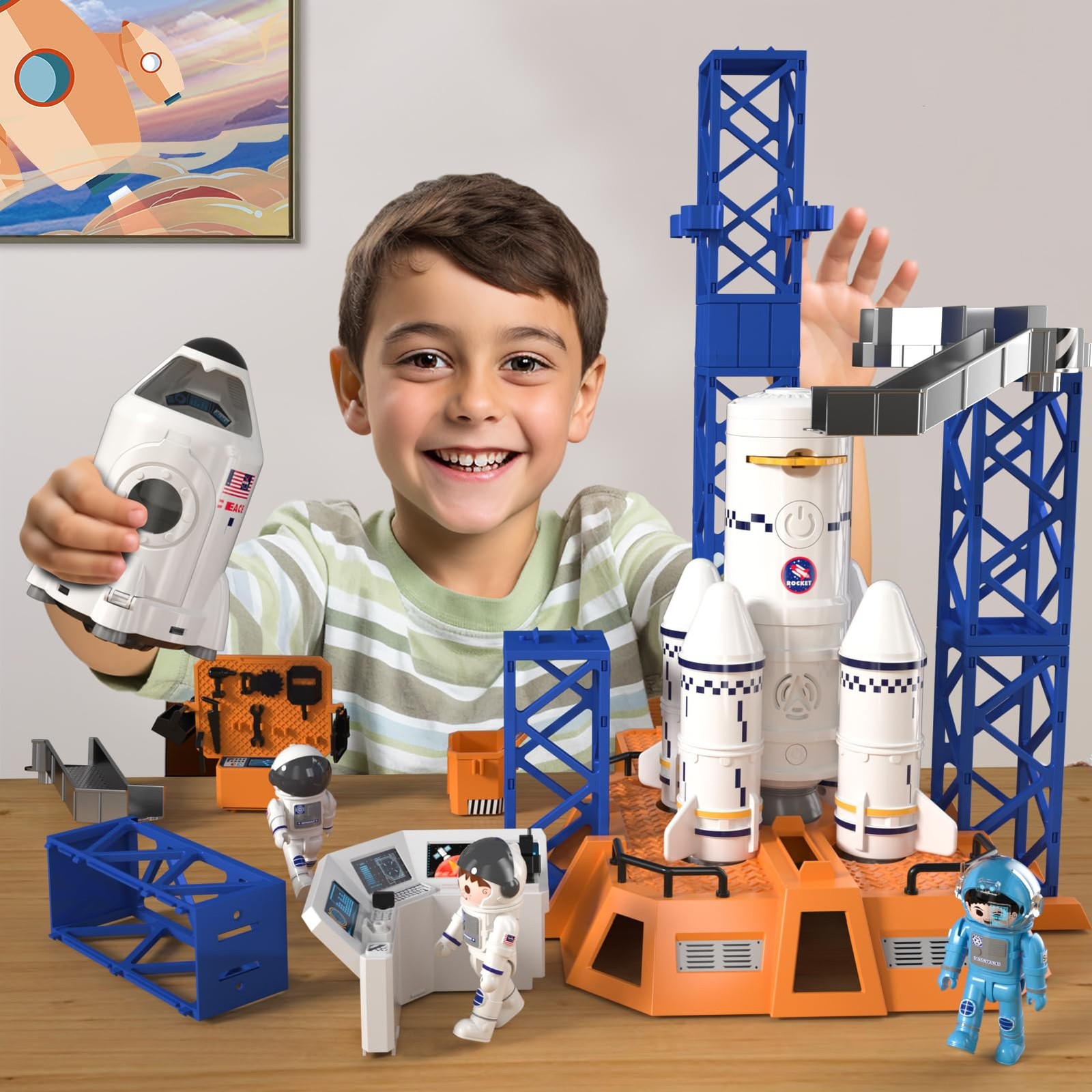 Ci Vetch Rocket Launcher Space Shuttle Toys For Kids Boys Age 3 4 5 6 7 8 9