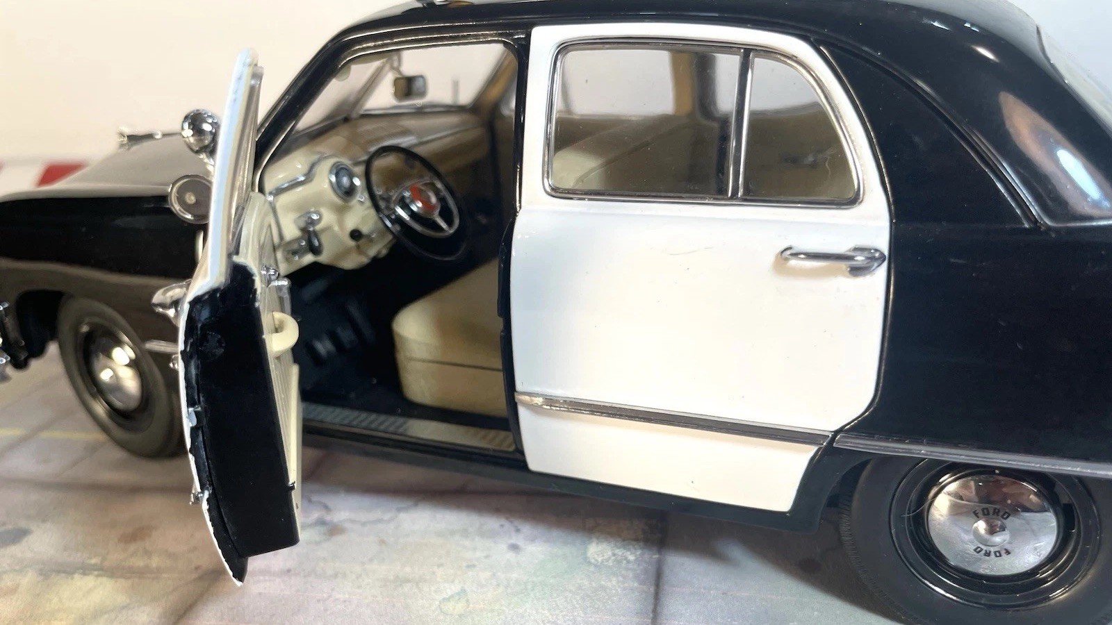 Rare 1/18 Precision Miniatures LAPD 1950 Ford Police Car Dragnet OrigOwn *READ*