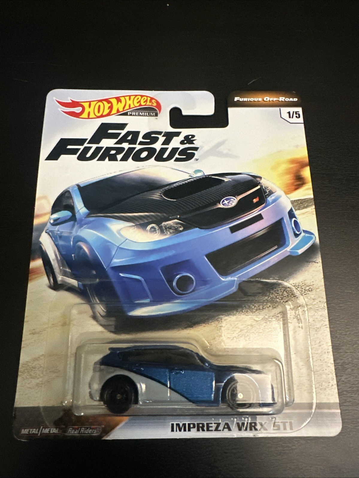 2017 RARE Hot Wheels Impreza WRX STI Fast & Furious 1/5 Furious Off-Road Premium