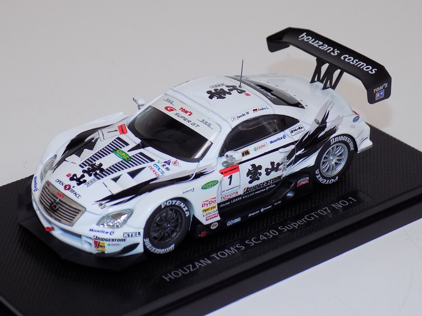 1/43 Ebbro Houzan Tom’s Lexus SC430 Super GT 500 2007 car #1 #907