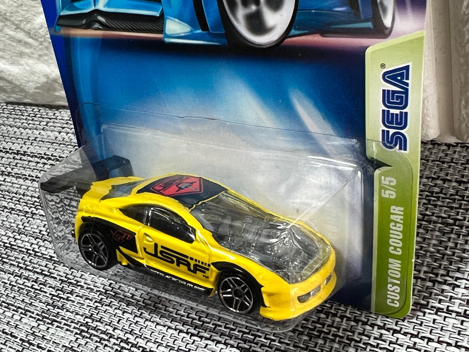 Hot Wheels Sega Custom Cougar 5/5 2003 #114 Yellow