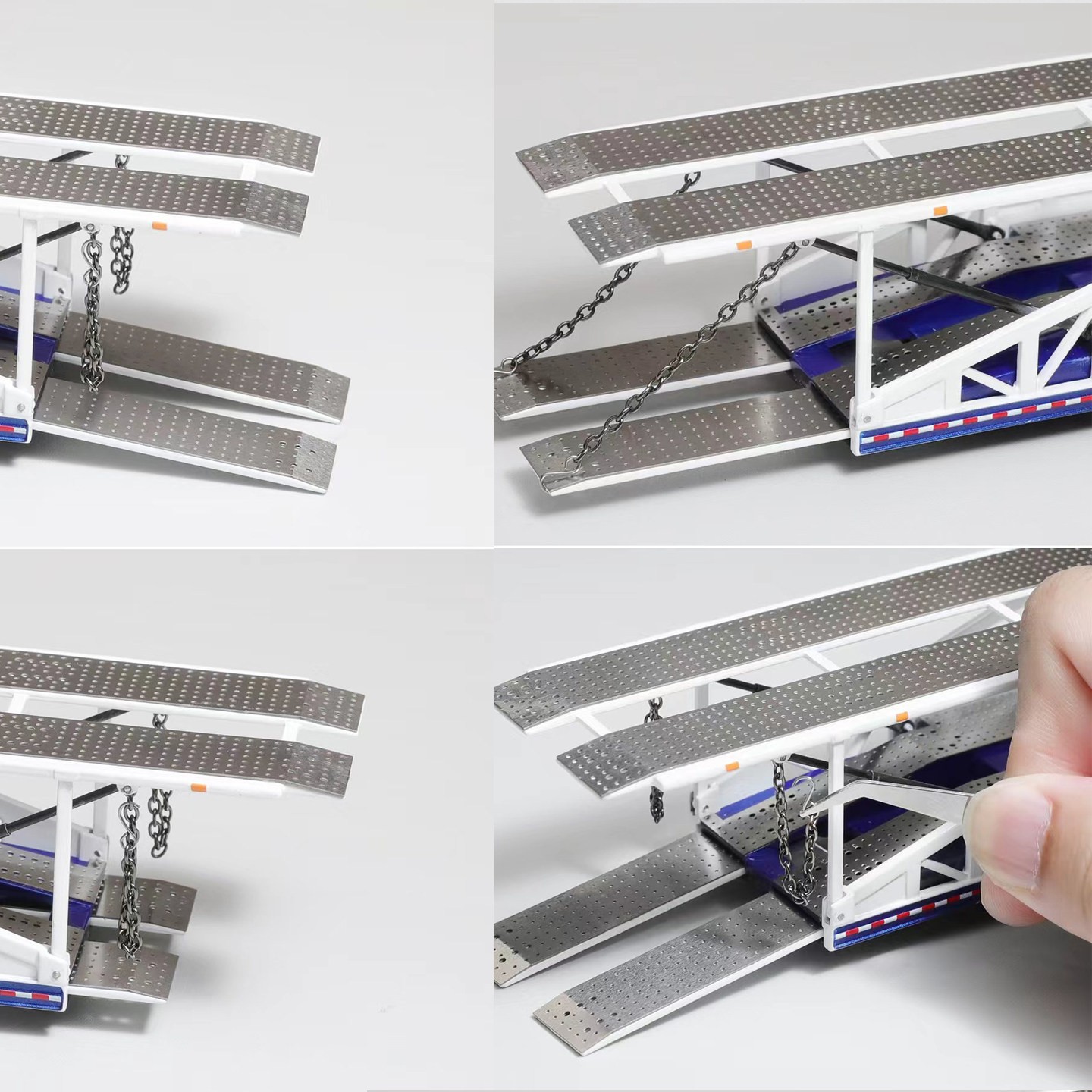 GCD 1:64 Jumbo Double-layer Alloy Car Carrier-Extra-long Giant Transport Model