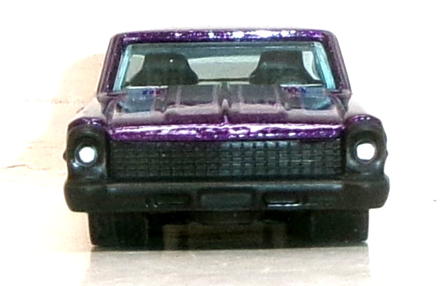 LOOSE 2022 HOT WHEELS 1:64 PURPLE ’66 CHEVY NOVA WHEEL SWAP REAL RIDERS