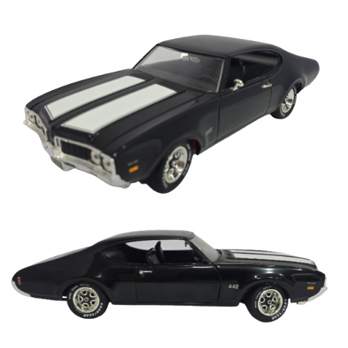 Ertl – 1969 Oldsmobile 442 W-30 Black – 1:18 Diecast – No Box