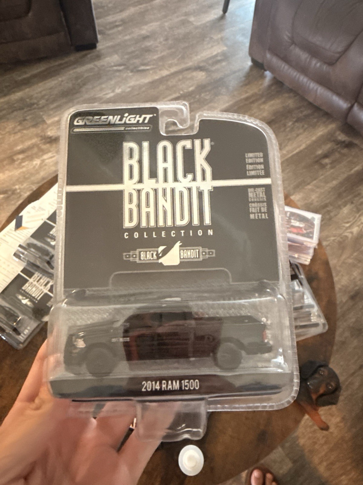 GreenLight 2014 Dodge Ram 1500 Quad Cab 4 Wheel Drive Police Black Bandit Series