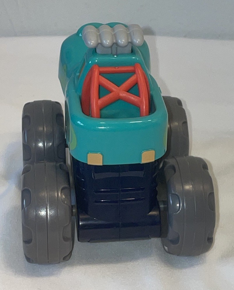 2 Animal Monster Trucks Pull Back Cars Push Button Crocodile Leopard