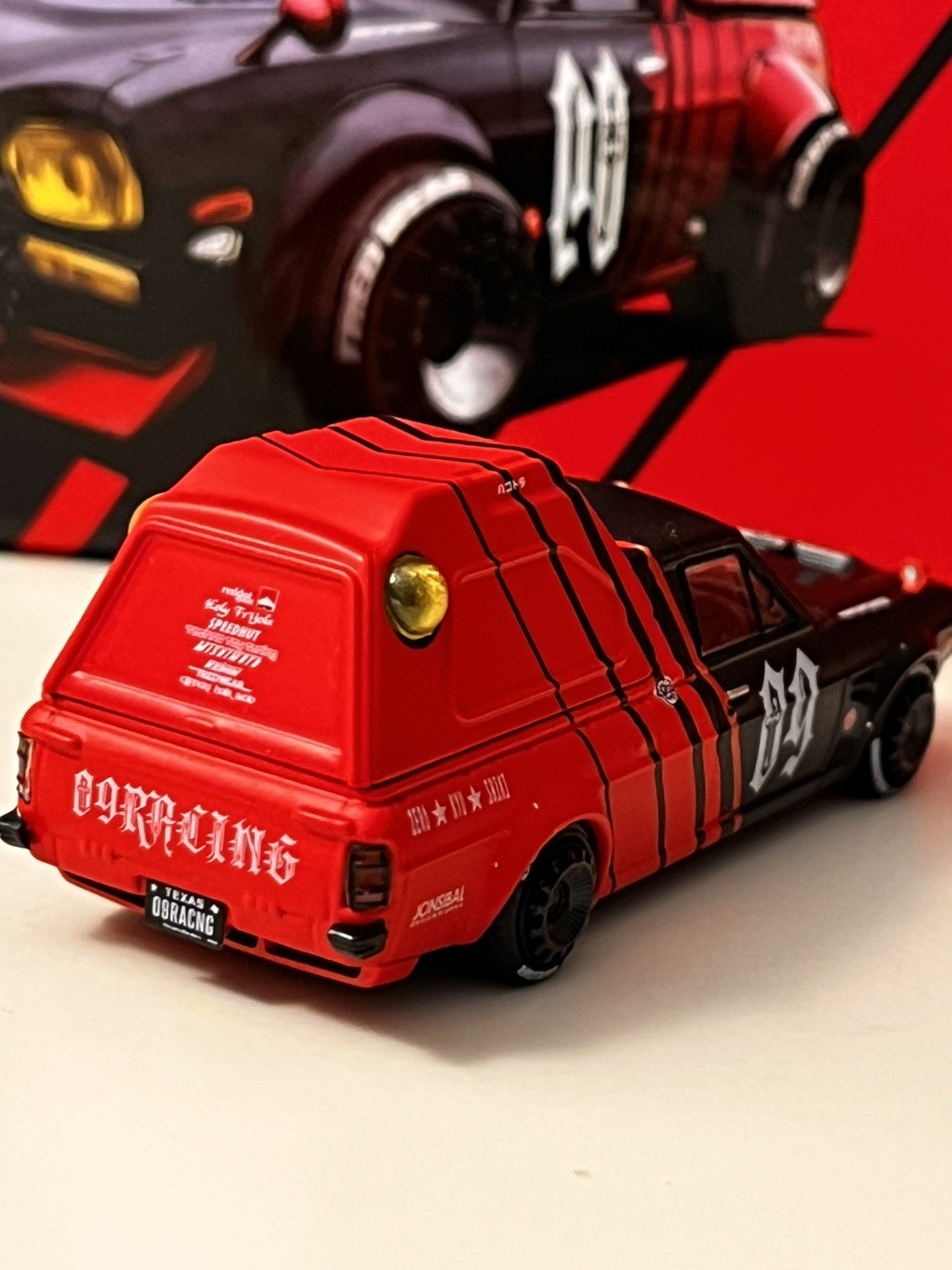 Inno64 X 09Racing 1:64 Nissan Sunny Hakatora 09 Racing Decepcionez