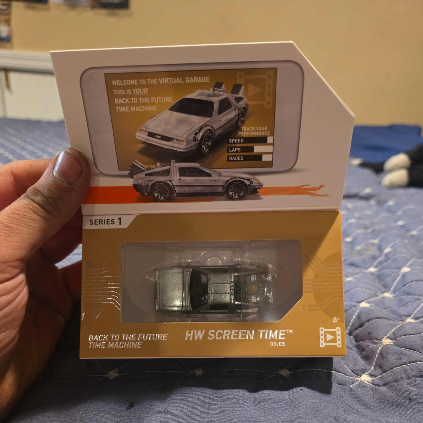 Hot Wheels Id Series 1 Back To The Future Time Machine Delorian Hw Screen Time