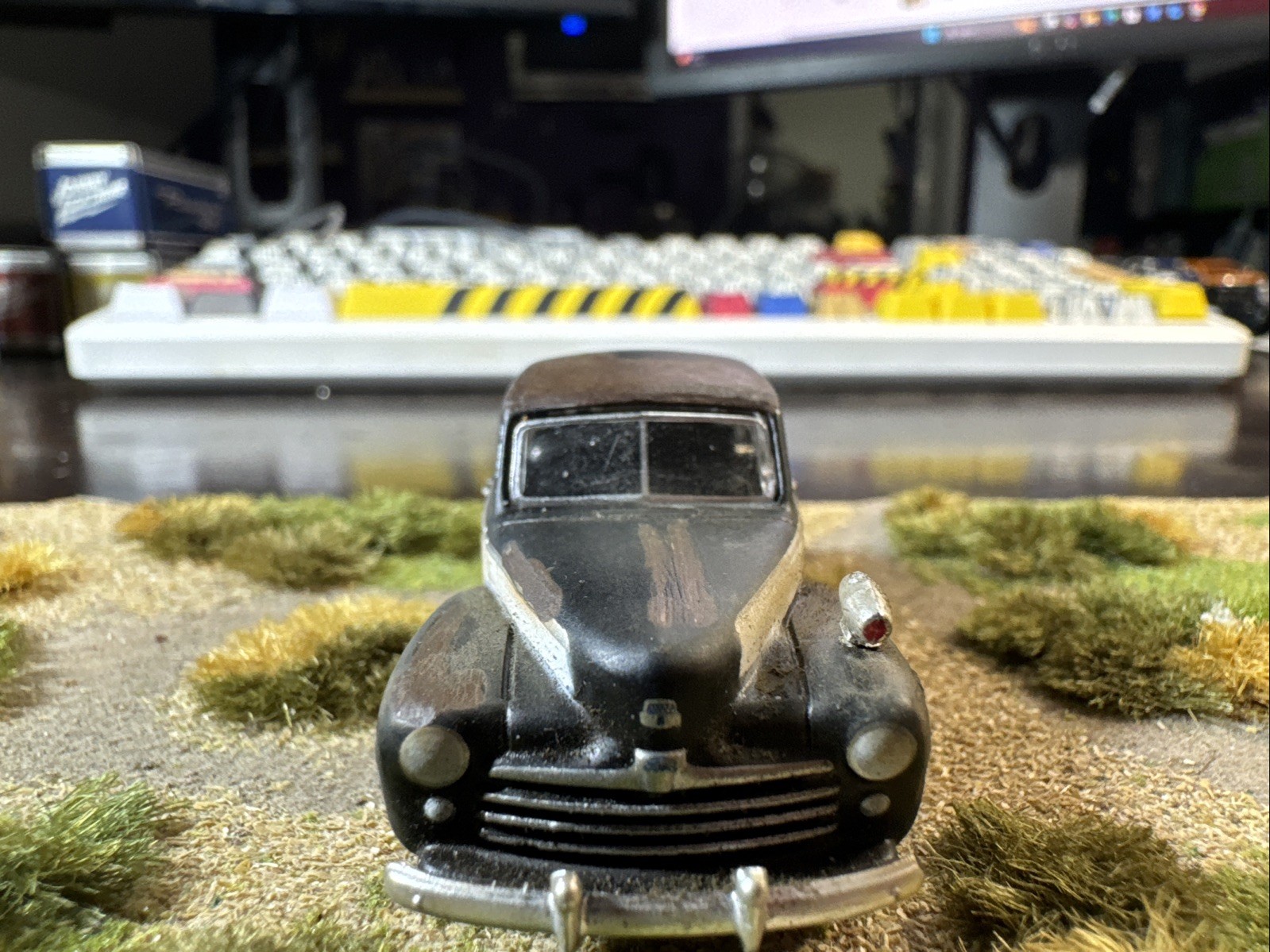 1947 Ford Sedan Police Car. Weathered Rusted Junkyard Barn Find.