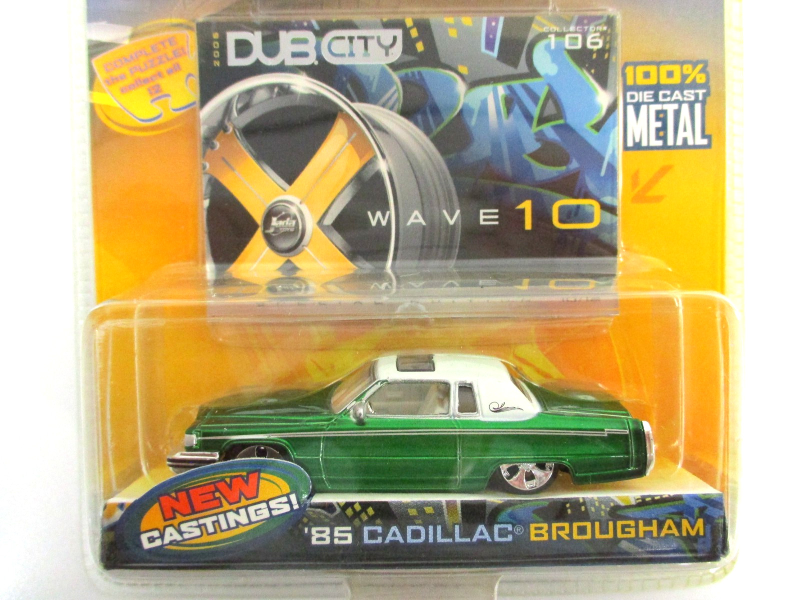JADA – DUB CITY OLD SKOOL – 1985 CADILLAC COUPE DEVILLE BROUGHAM LOWRIDER – 1/64