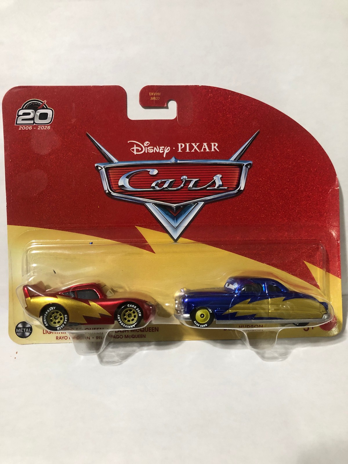 2026 DISNEY PIXAR CARS 20TH ANNIVERSARY LIGHTNING McQUEEN & DOC HUDSON 2 PACK