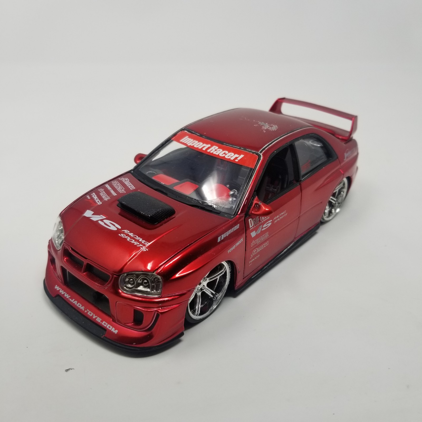 Jada Toys Import Racer 1:24 Scale Red Subaru Impreza WRX STi