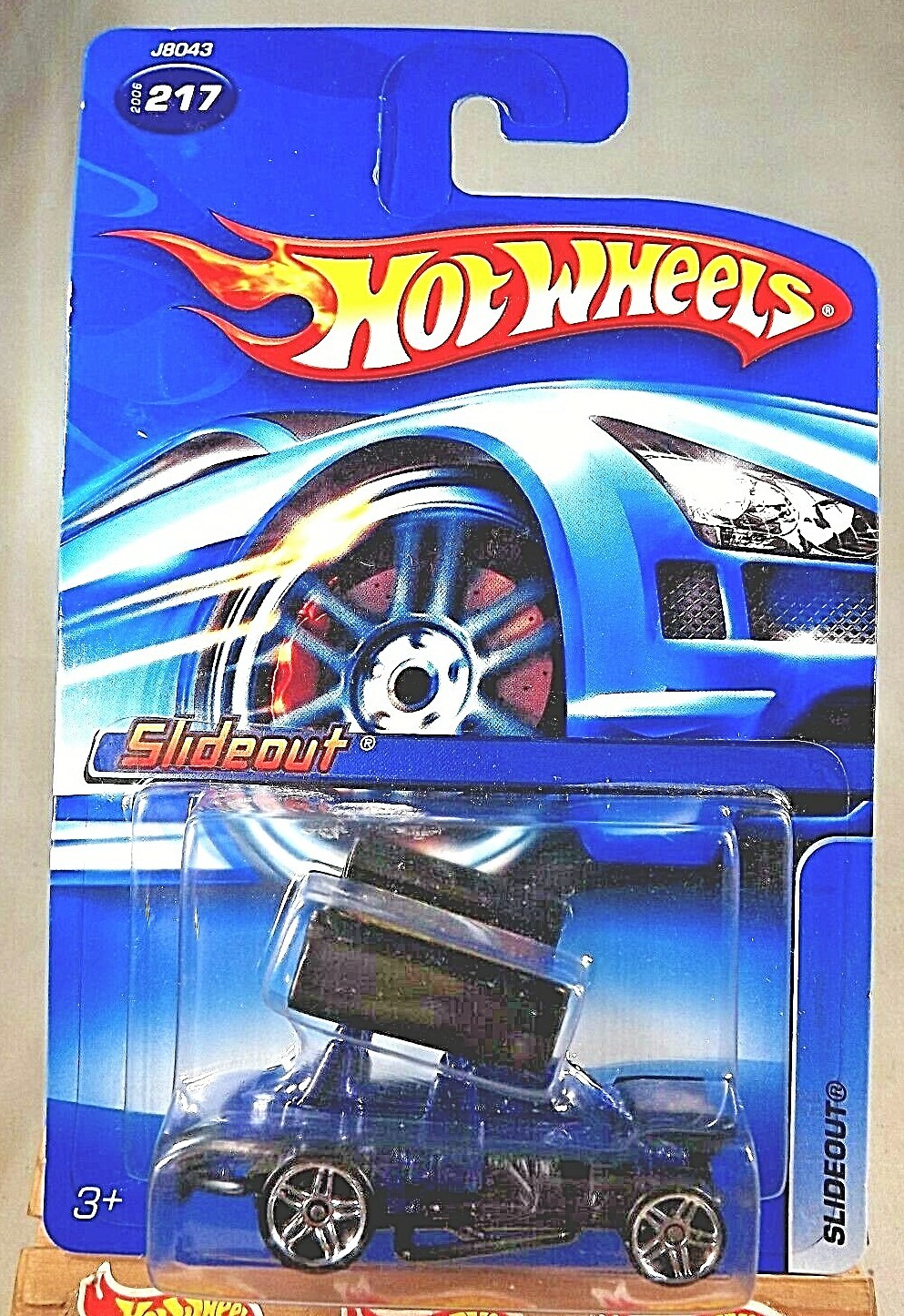 2006 Hot Wheels Mainline/Collector #217 SLIDEOUT Drk Blue-Black w/Chrome Pr5 Sp