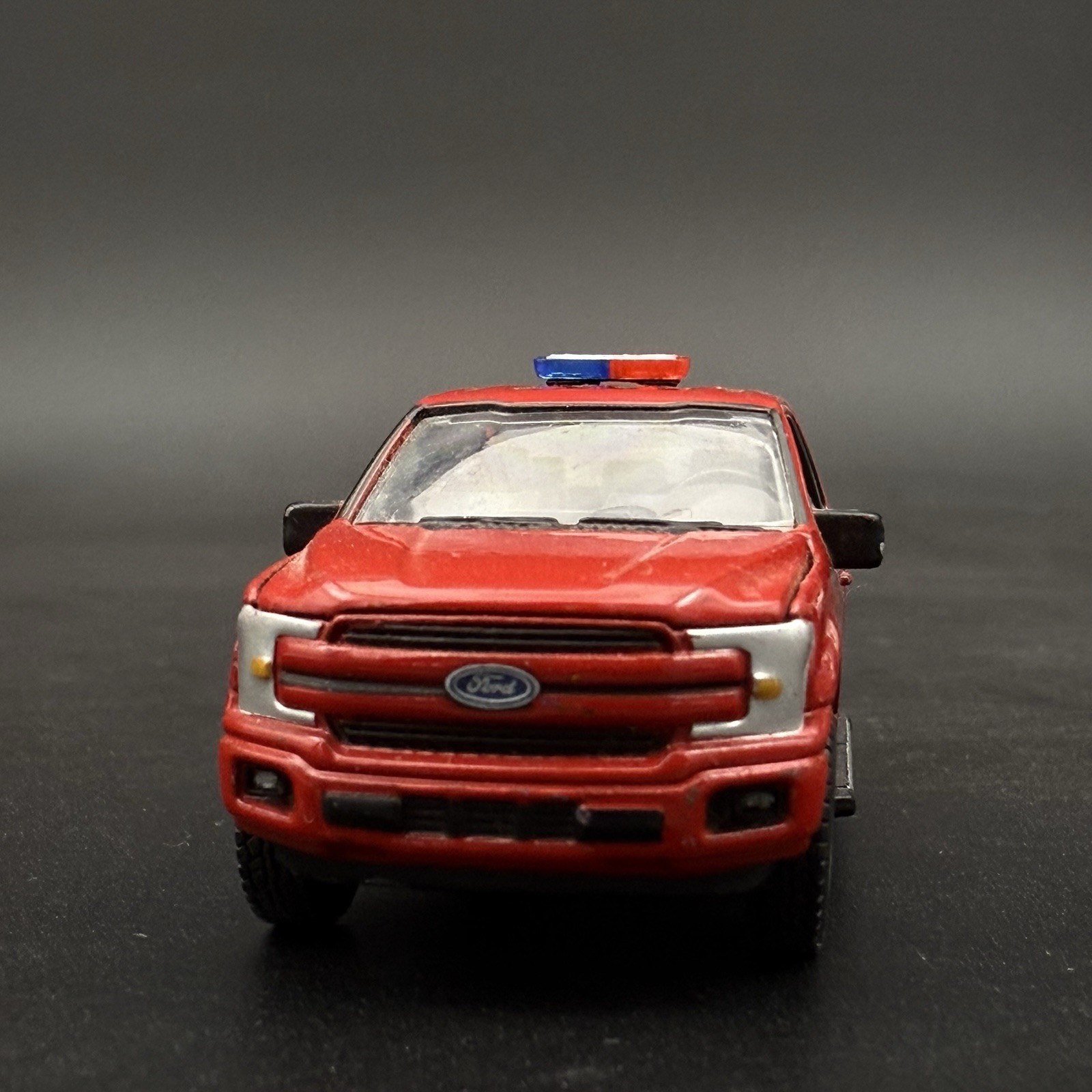 2 Pack 1/64 Mini Whelen Edge Blue Red Lightbar Gray Top Cover Police Fire EMS