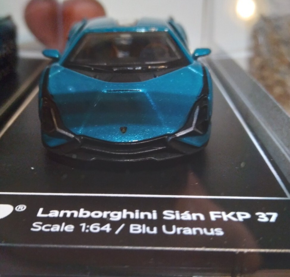 PosterCars 1:64 Scale Hypercar League Blu Uranus Lamborghini Sian FKP Car LAST-1