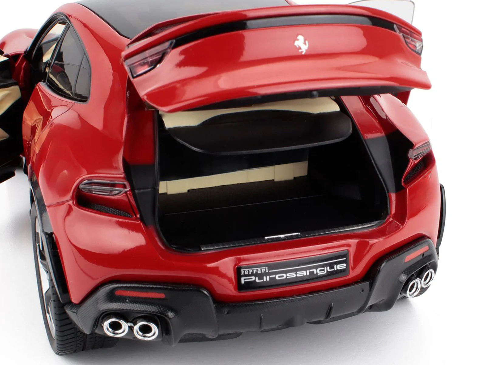 2022 Ferrari Purosangue Rosso Corsa Red with Black Top 1/18 Diecast Model Car by