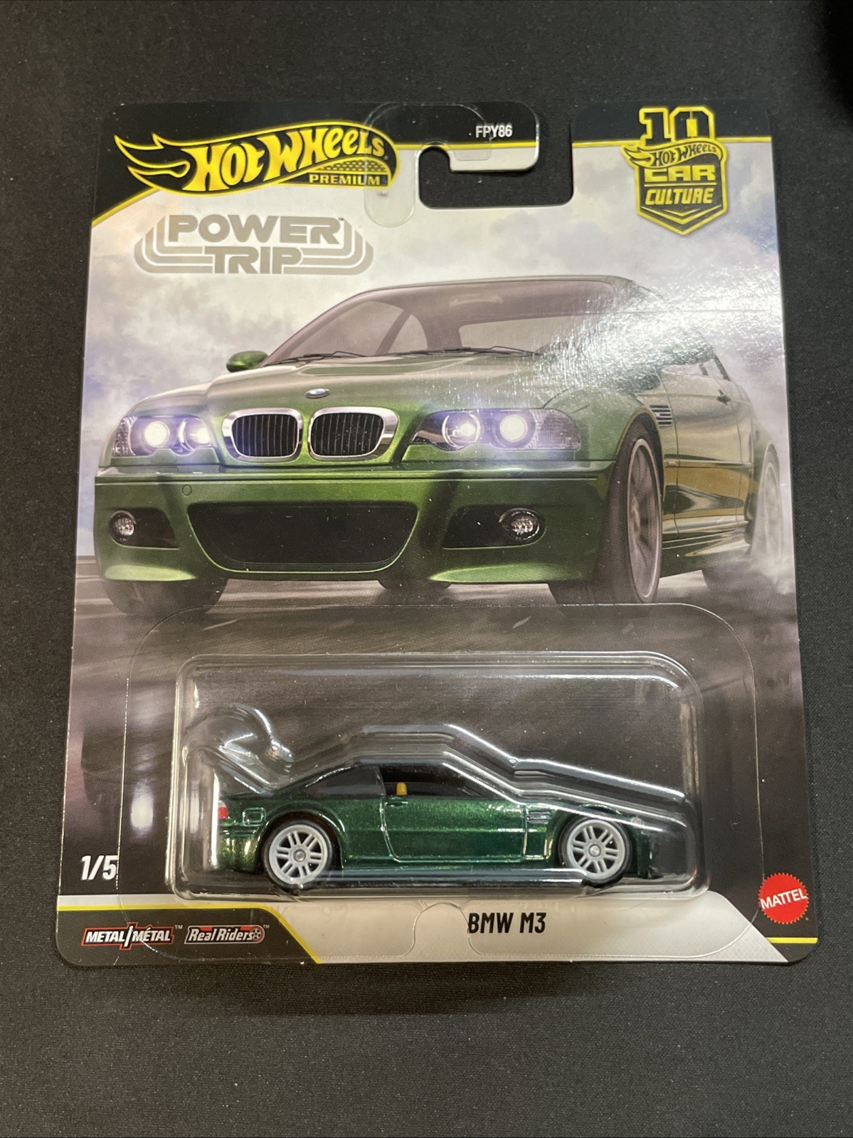 Hot Wheels BMW M3 E46 Green Power Trip FPY86-961 R 1:64 Car culture Premium