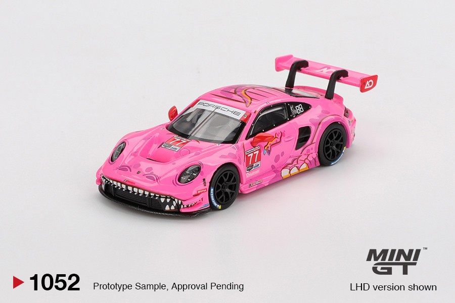 MINI GT Porsche 911 GT3 R #77 AO Racing 2024 IMSA Road America #1052~ 1/64