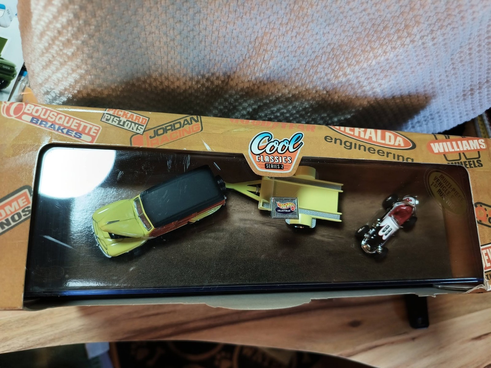 Hot Wheels A Night at the Races ’48 Woodie and 60’s Sprint Car. First Run Tool!