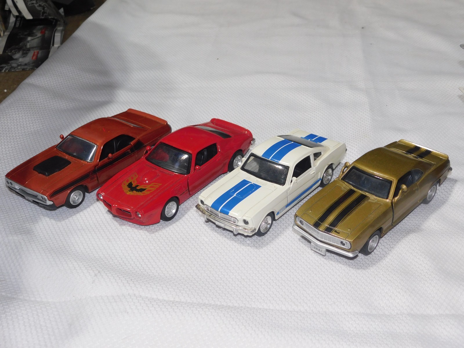 New Ray 1973 FIREBIRD TRANS AM Speedy Power 1:32 LOT 4 CAMARO SHELBY CHALLENGER