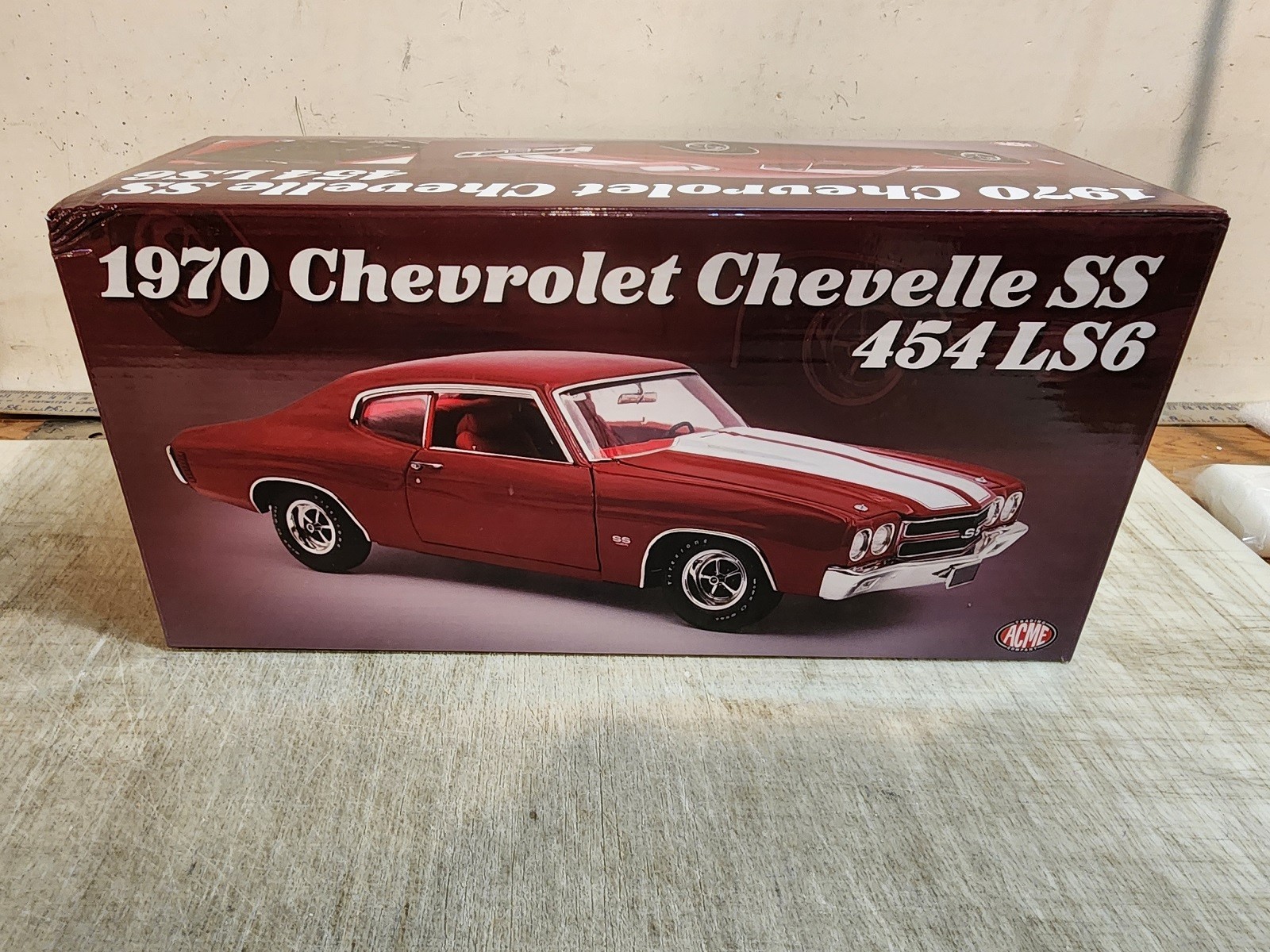 ACME: 1:18 1970 CHEVELLE SS 454 LS6 – A1805530 – CRANBERRY RED – LAST 2