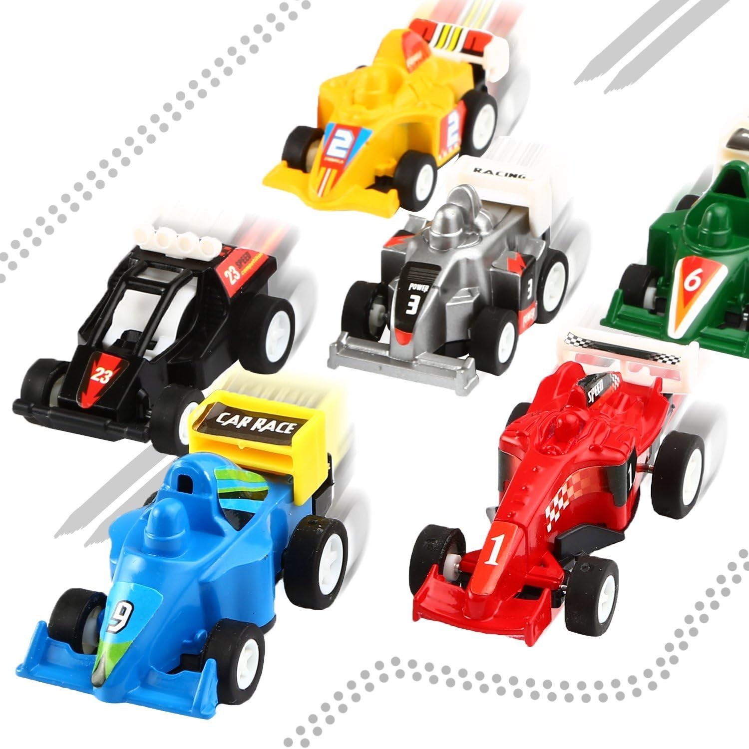 Yeonha Toys 12 Pack Pull Back Cars Construction Vehicles Race Car Toy Kids Toddl