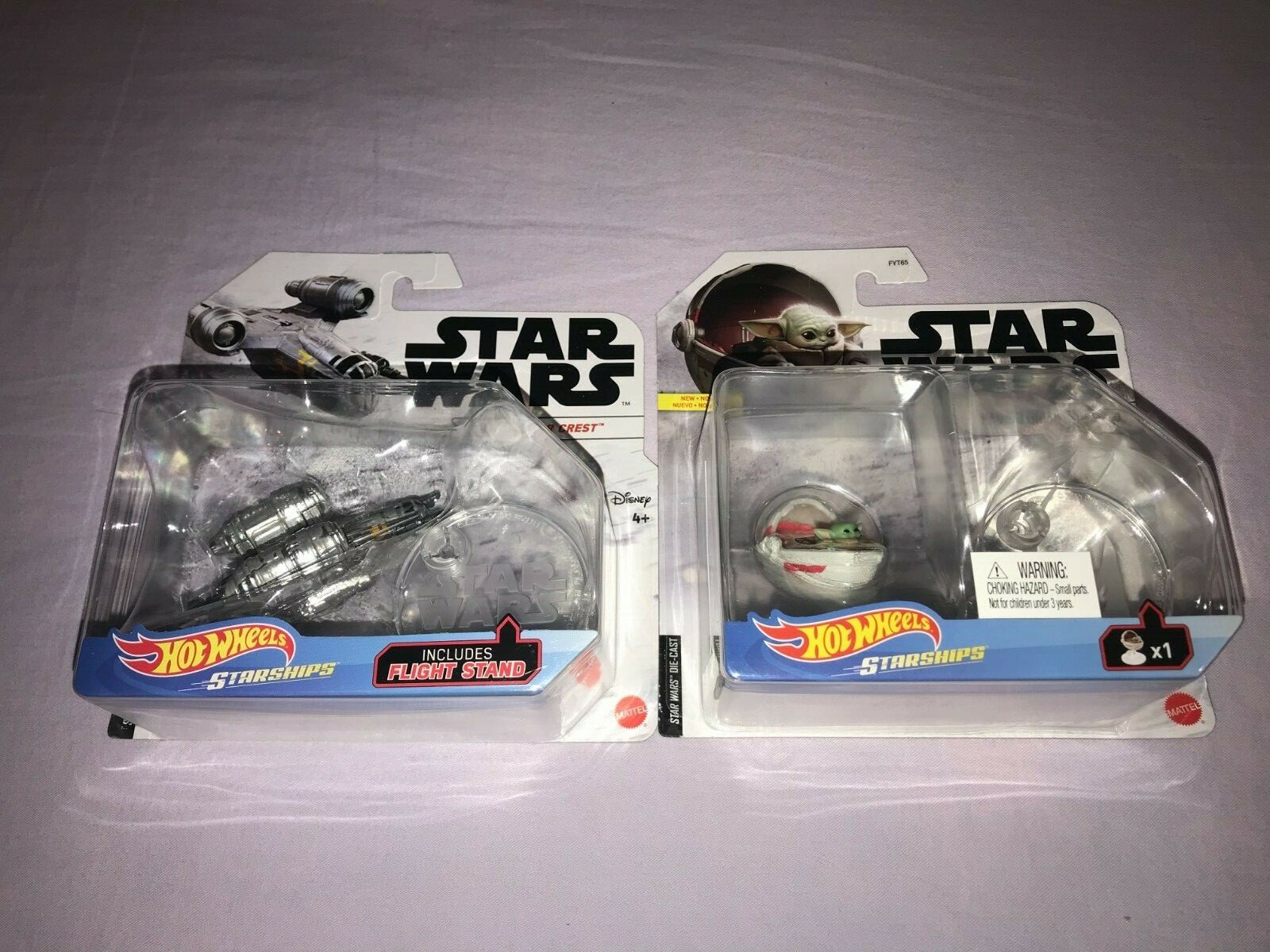 Hot Wheels Star Wars STARSHIPS THE CHILD HOVER PRAM & RAZOR CREST MANDALORIAN
