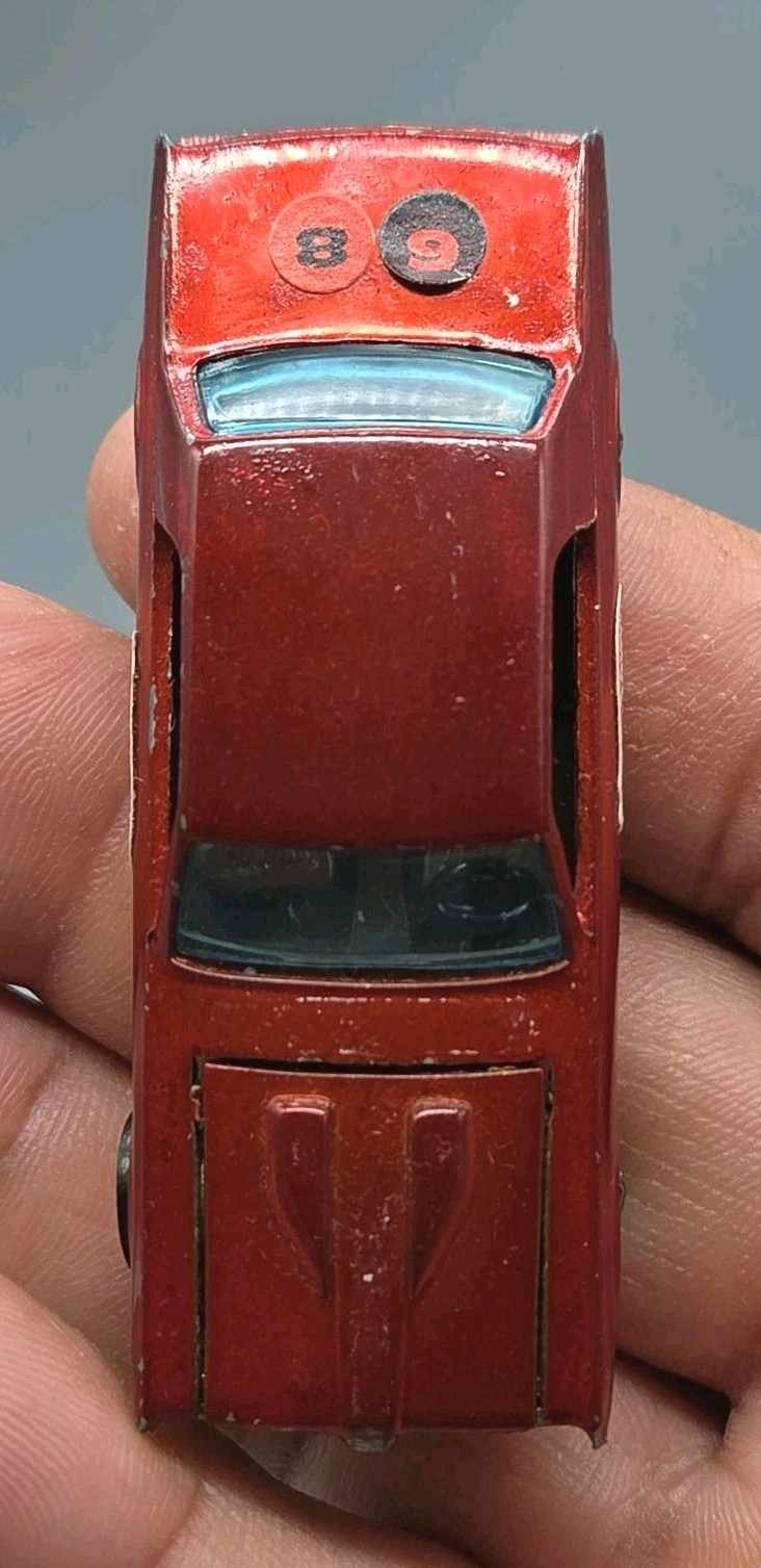 Hot Wheels Redline 1967 Orange Mercury Custom Cougar Brown Int Hong Kong