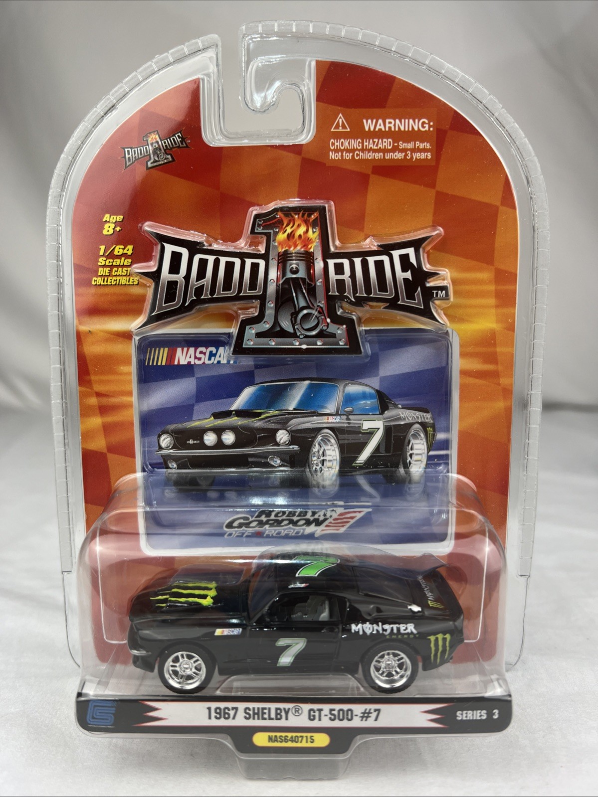 1 Badd Ride 1967 Shelby GT-500 #7 MONSTER ENERGY Series 3 nas640715