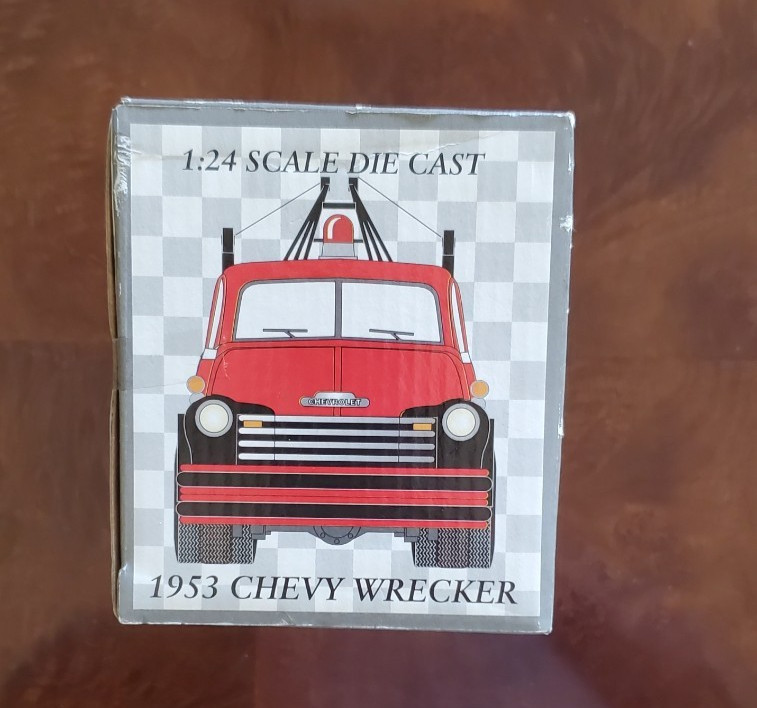 Snap-On Tools 1953 Red Chevy Wrecker Die Cast 1:24 Scale 1950s Garage Display