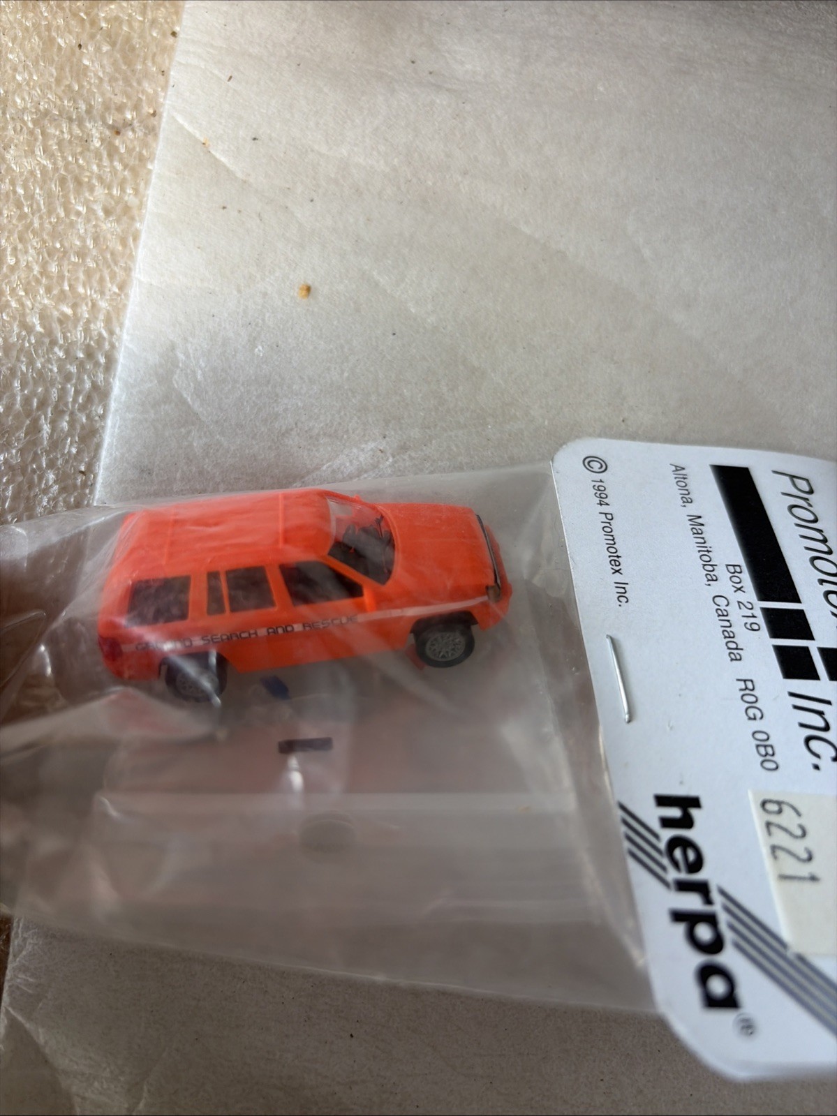 HO 1/87 Scale, Promotex “Ground Search and Rescue” (EMO) Jeep Grand Cherokee NIB