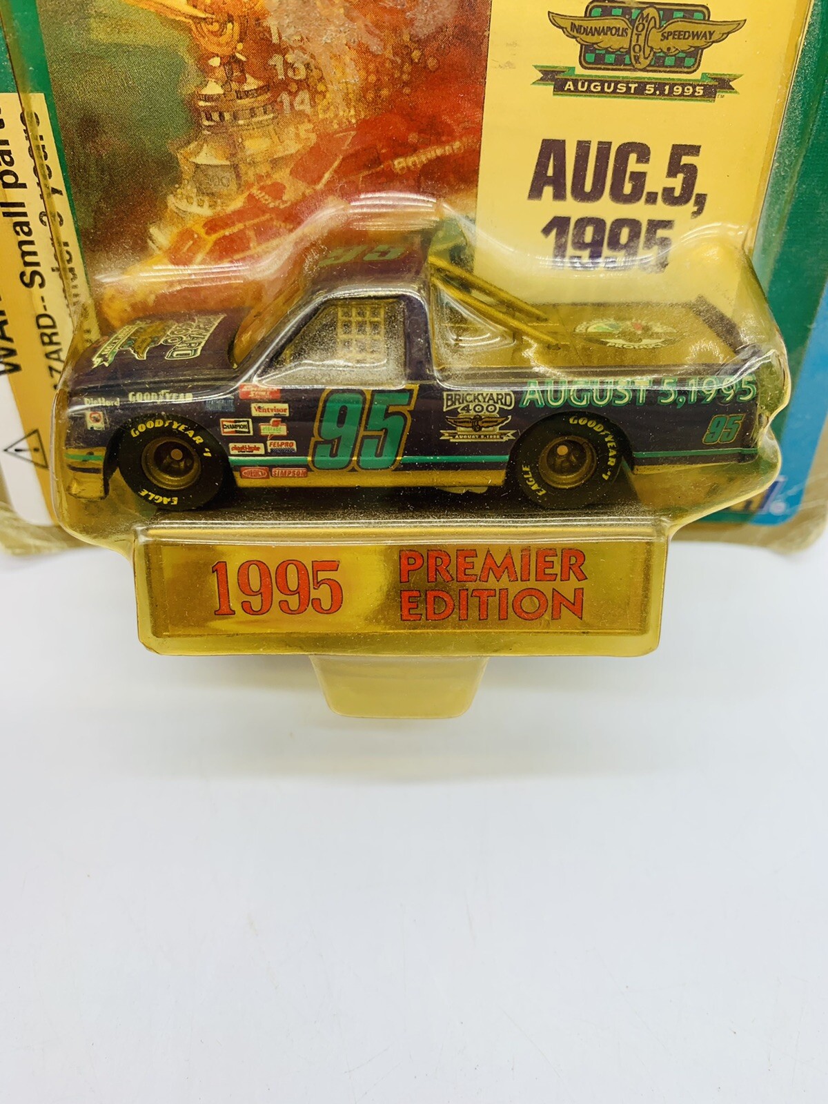 RACING CHAMPIONS, BRICKYARD 400, 8/5/1995, PICK UP TRUCK,NEW IN UNOPENED PACKAGE