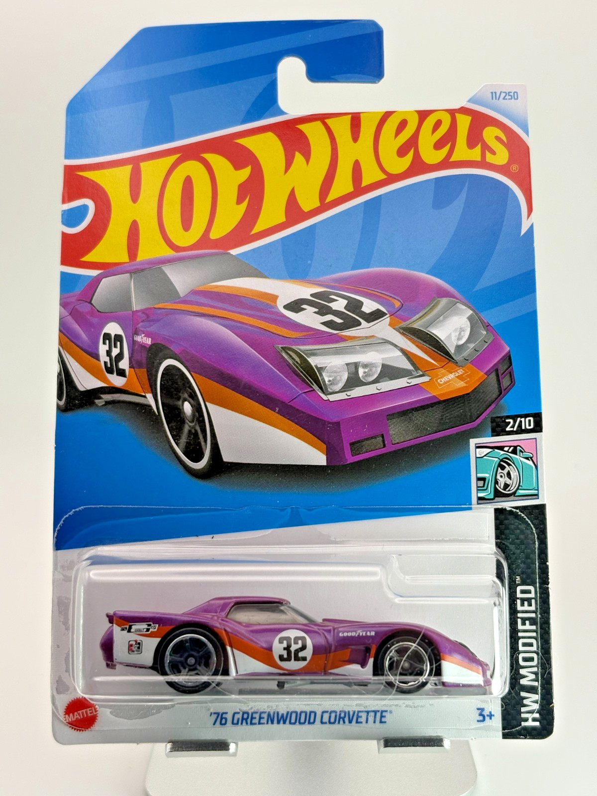 Hot Wheels HW Modified 2/10 ’76 Greenwood Corvette 11/250 Purple