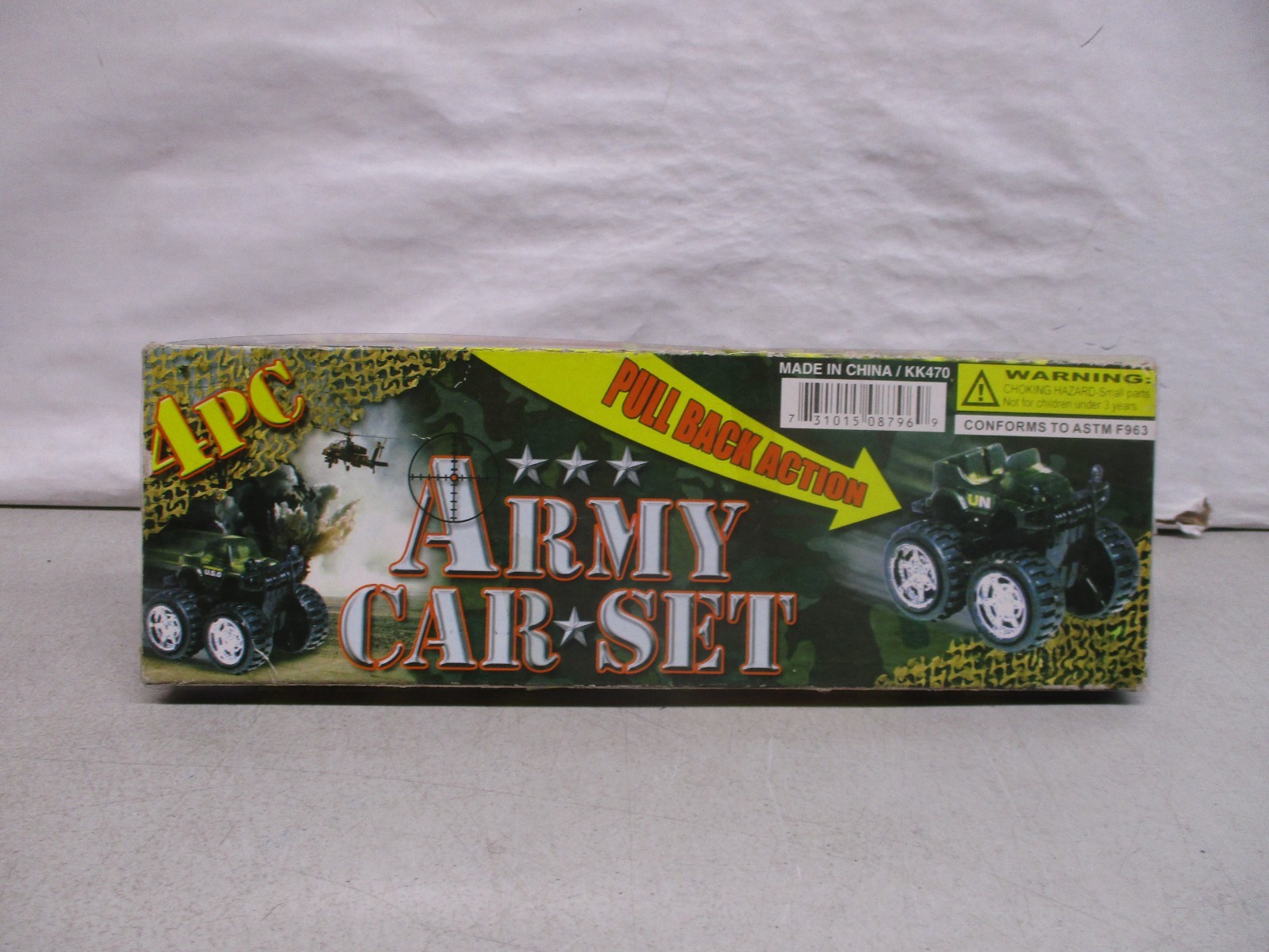 Army Car Pull Back Action 4 Piece Set