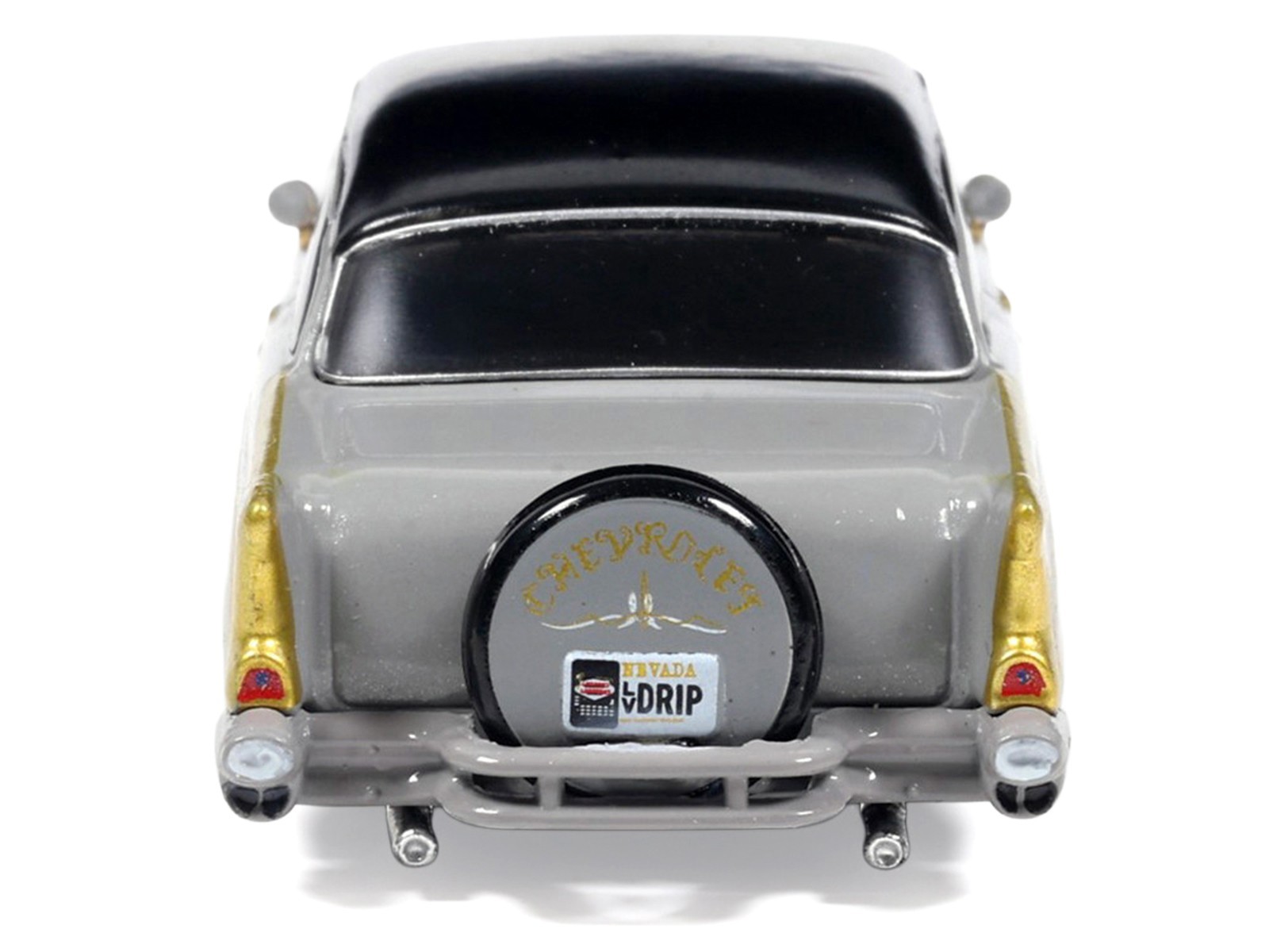 1957 CHEVROLET BEL AIR LOWRIDER GRAY 1/64 DIECAST MODEL CAR BY IXO IA64014