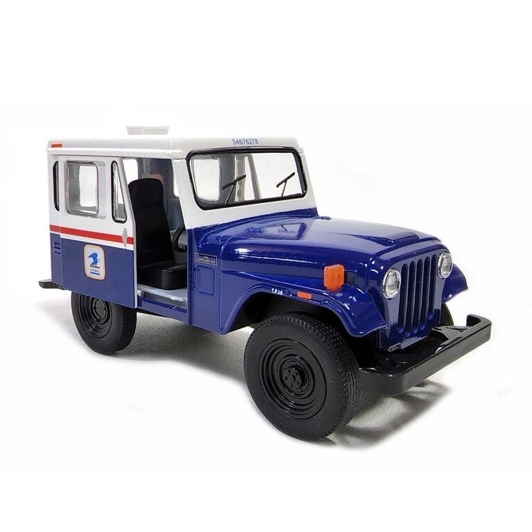 5433) Kinsmart 5” 1971 Jeep DJ-5B (USPS) Diecast Toy Car 1:26 – (W & B) Color