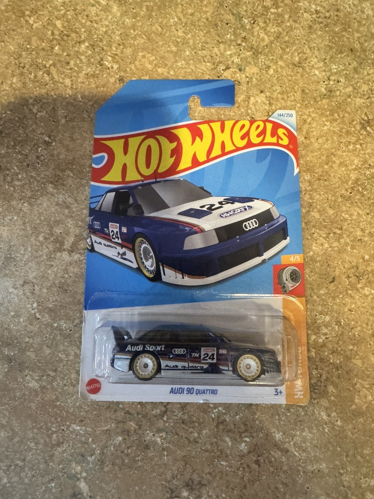 Hot Wheels Super Treasure Hunt 144/250 HW Turbo 4/5 Audi 90 Quattro
