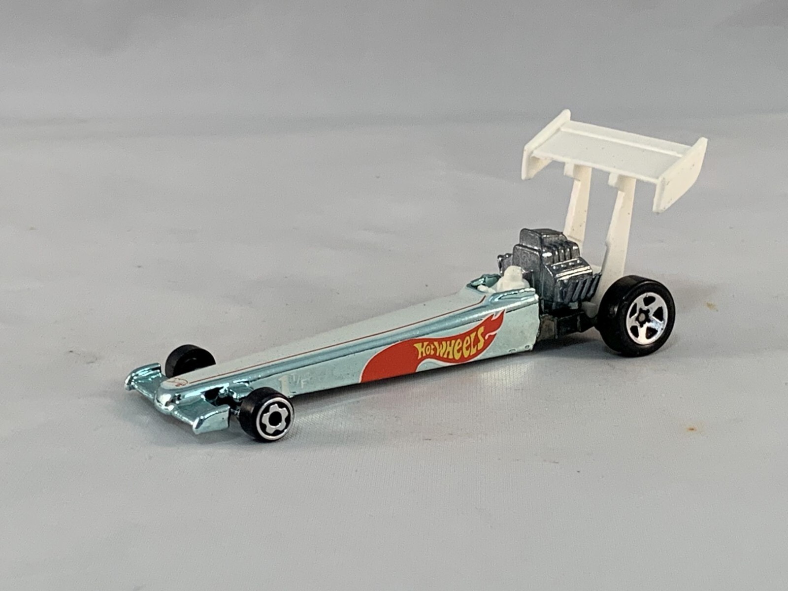 Hot Wheels Dragster 1995 Racing Metals Blue Chrome 5SPs