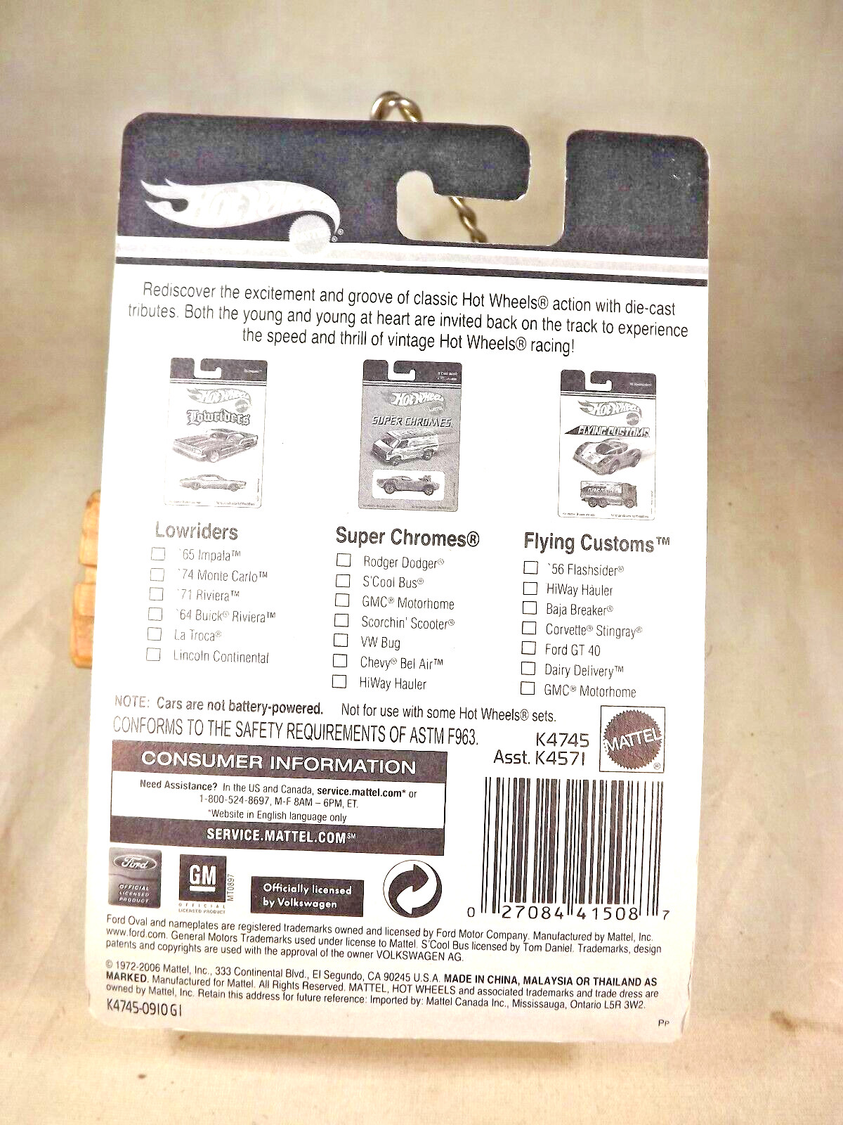 2006 Hot Wheels Target Flying Customs Series ’56 FLASHSIDER Black w/RL Chrome5Sp