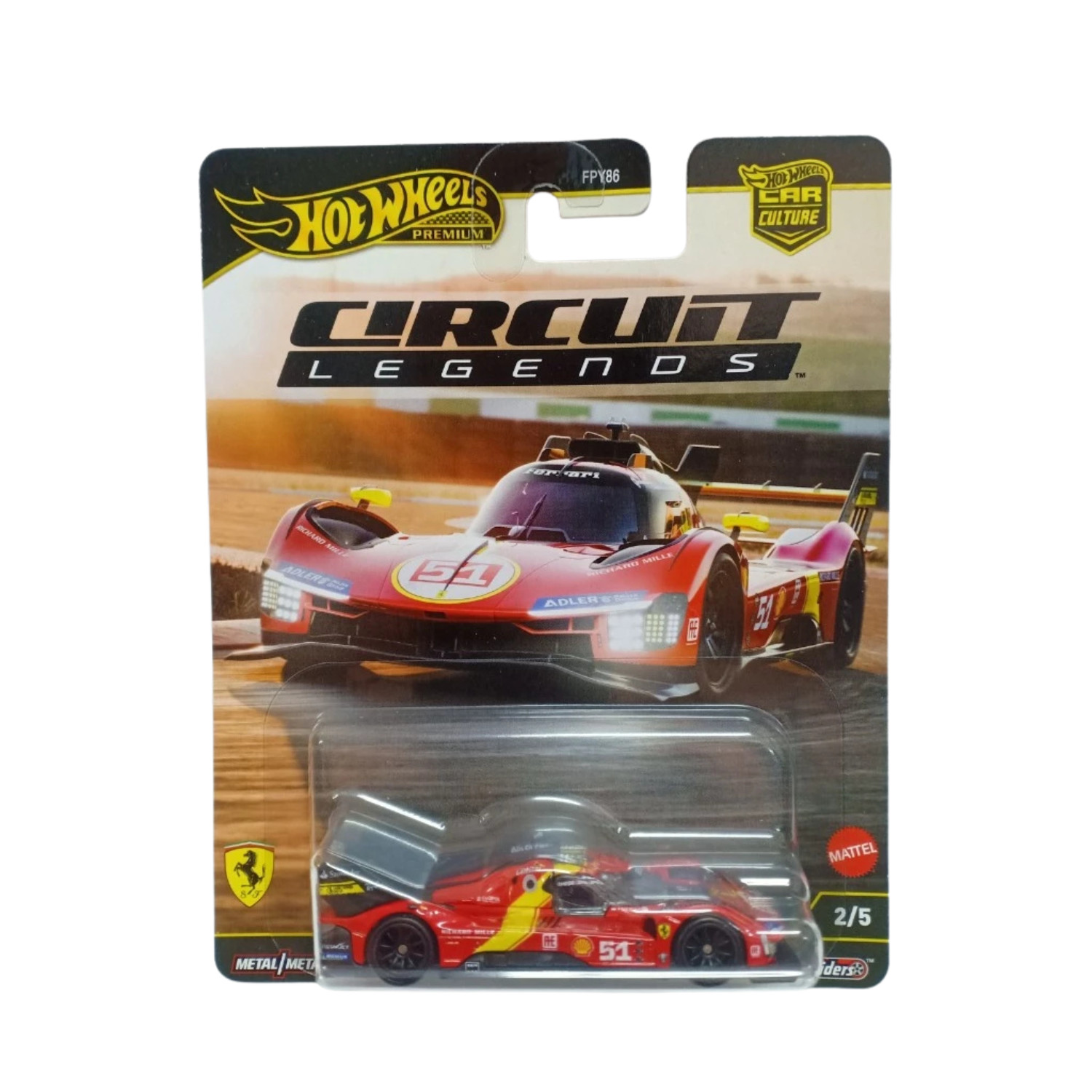🏎️[READYSTOCK] HOT WHEELS PREMIUM FERRARI 499P CIRCUIT LEGENDS 2/5 🏎️