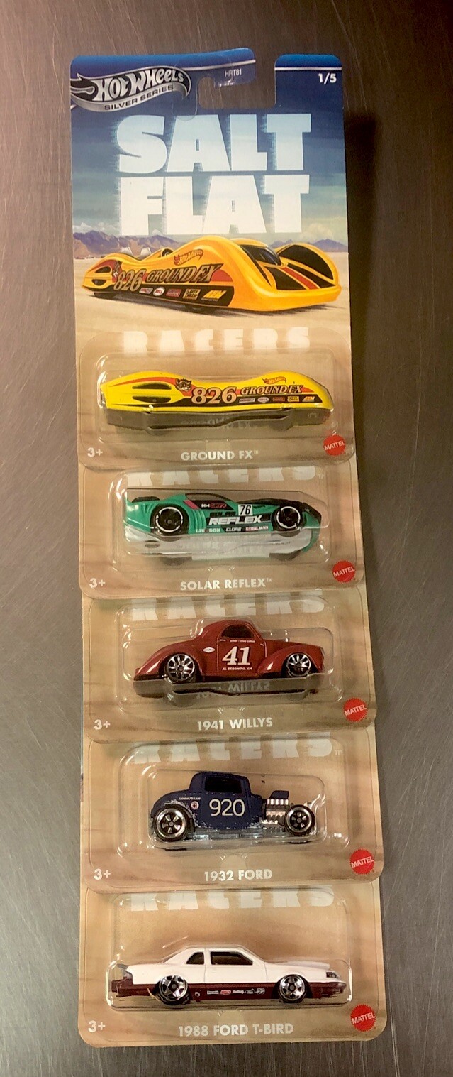 HOT WHEELS 2025 SALT FLAT SILVER SERIES ( SET OF 5 ) 1988 FORD FREE SHIPPING