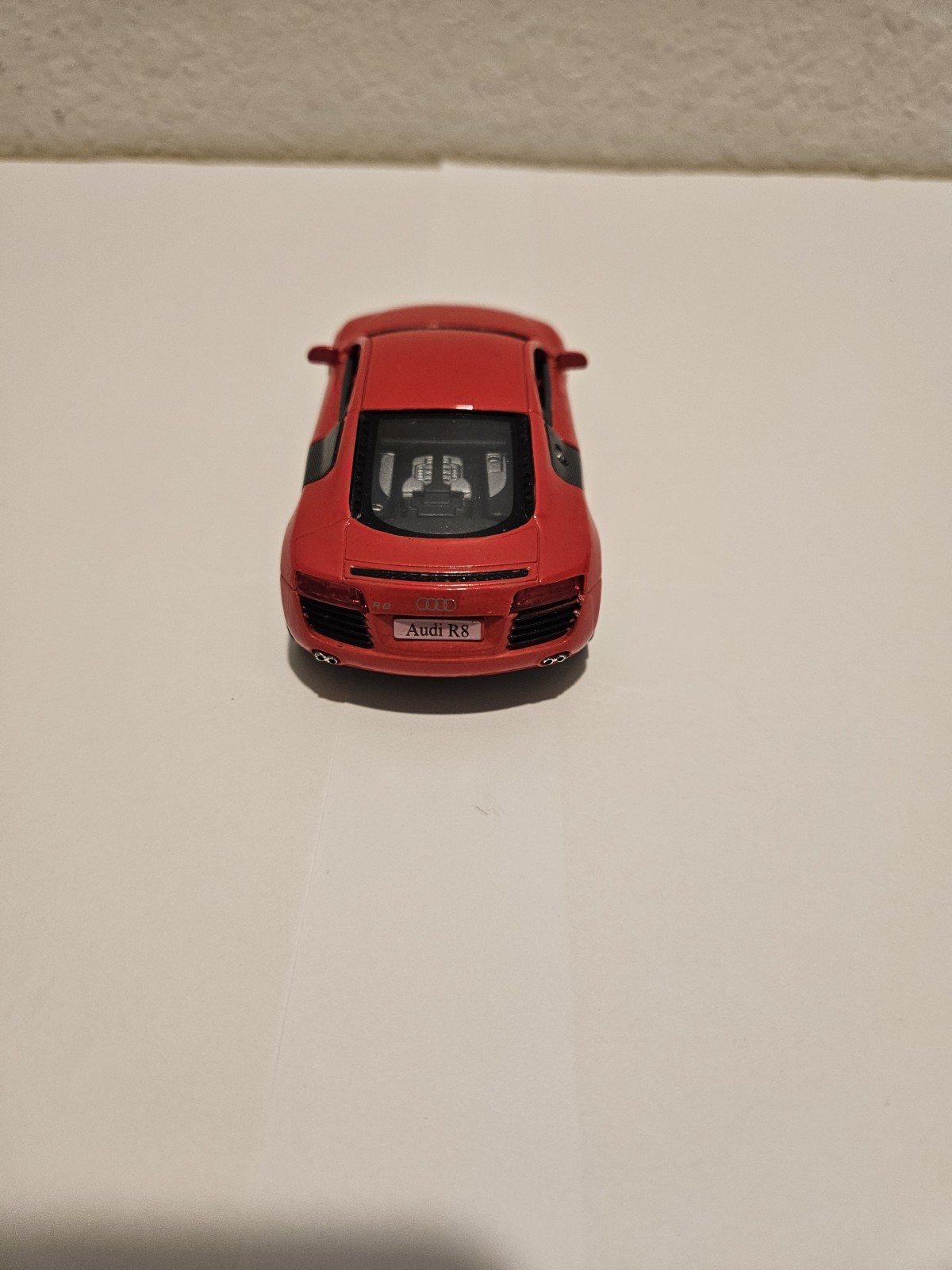 Kinsmart Audi R8 2020 Fire Engine Red Hardtop 1:36 Scale Diecast Car