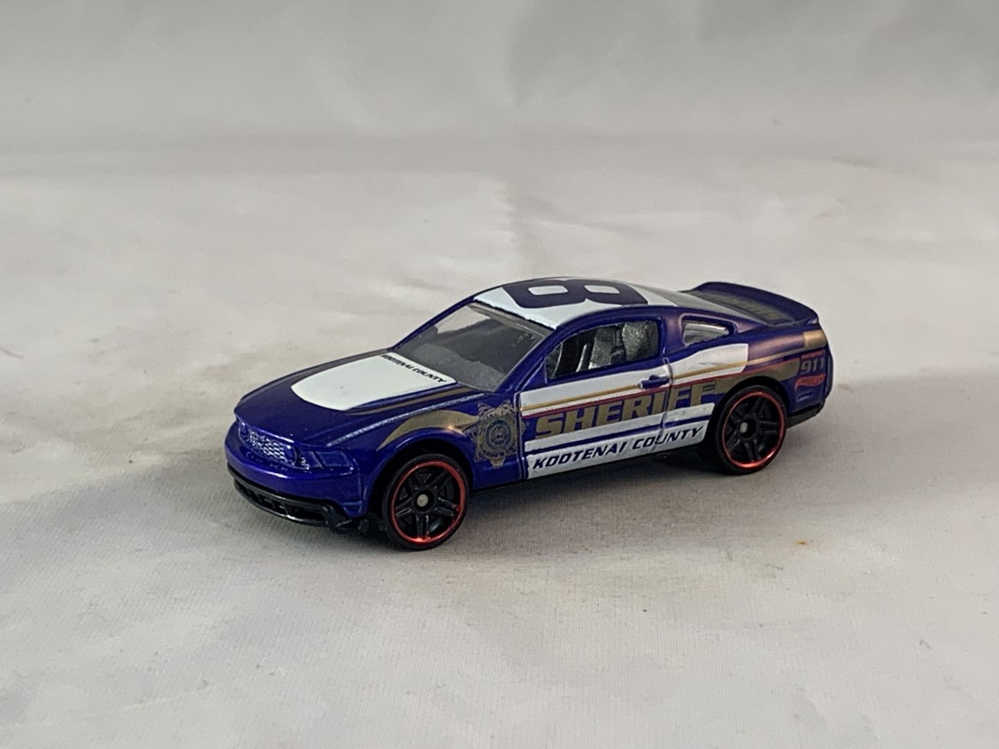 Hot Wheels 2010 Ford Mustang GT 2012 Main Street Police Dept Blue PR5s