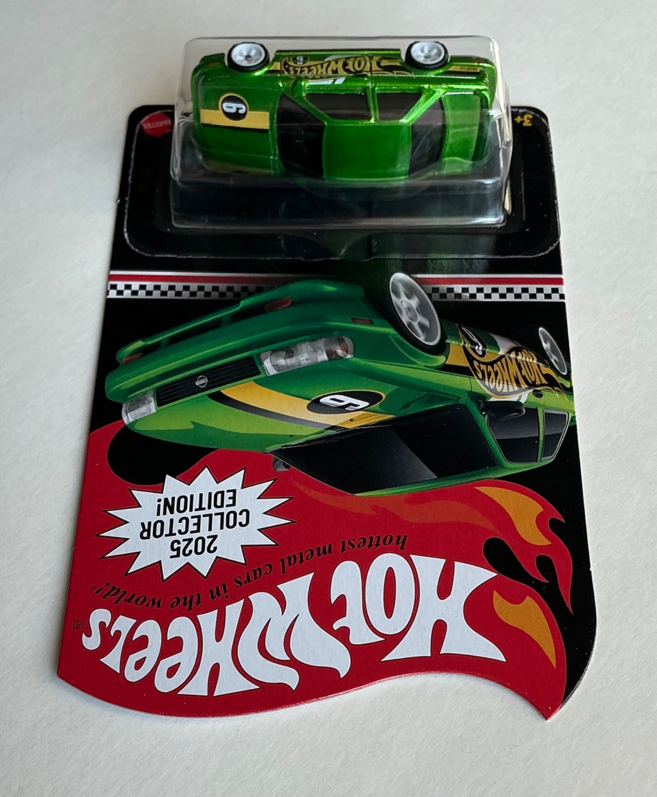 2025 Hot Wheels Kroger Mail-In ’91 Nissan Sentra SE-R green with protector