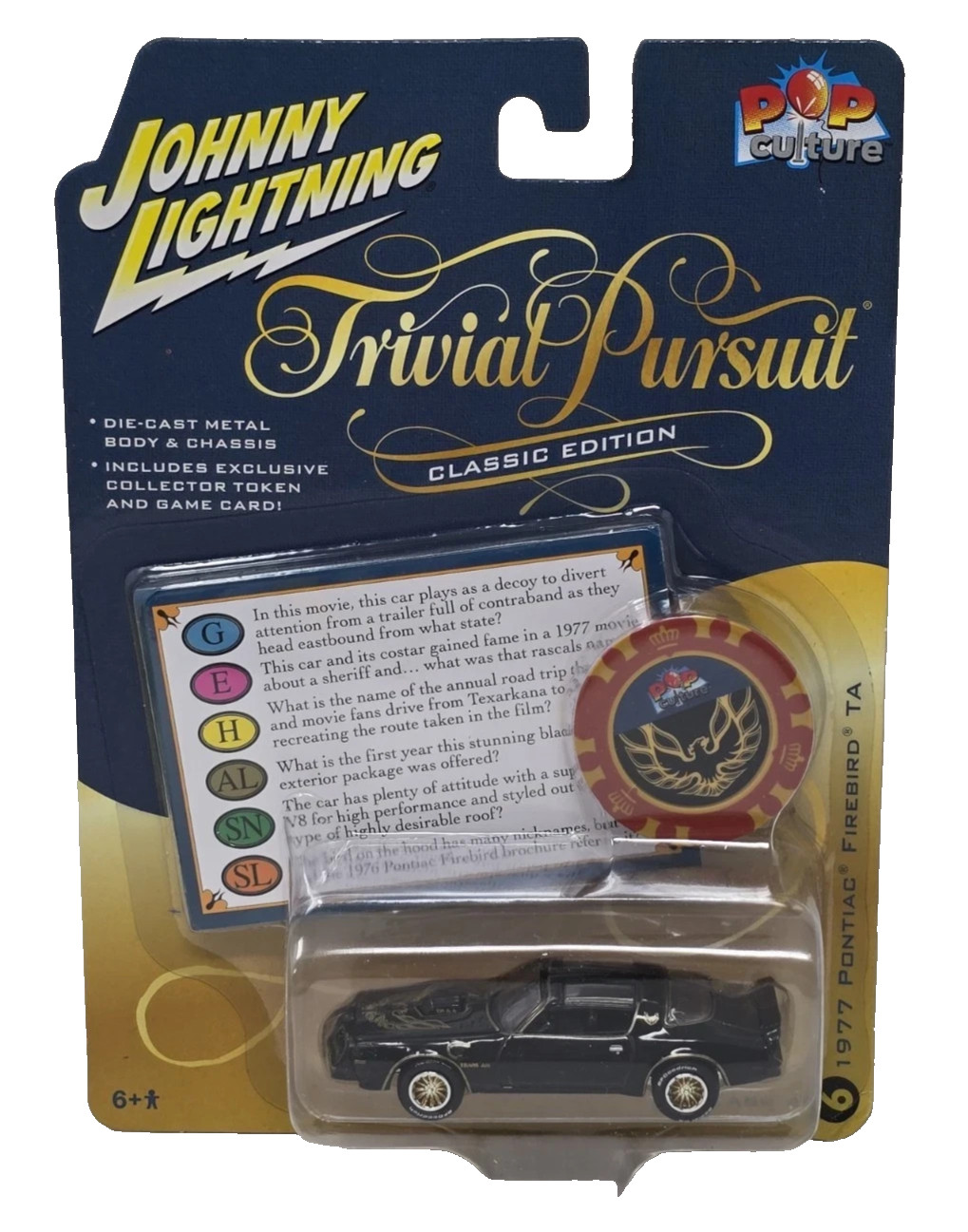 Johnny Lightning – Trivial Pursuit 1977 Pontiac Firebird TA Trans Am – NEW