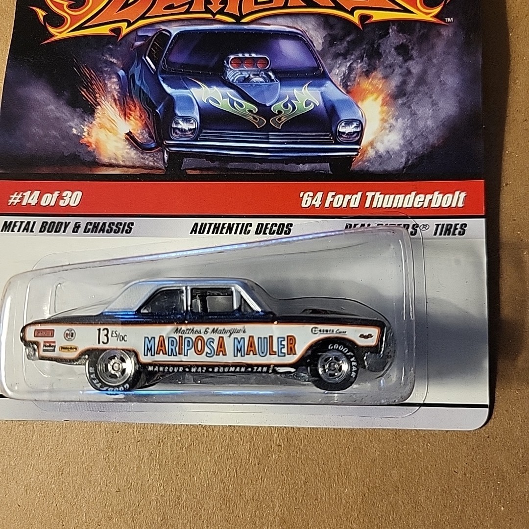 Hot Wheels Drag Strip Demons 2008 14/30 ’64 Ford Thunderbolt Real Riders
