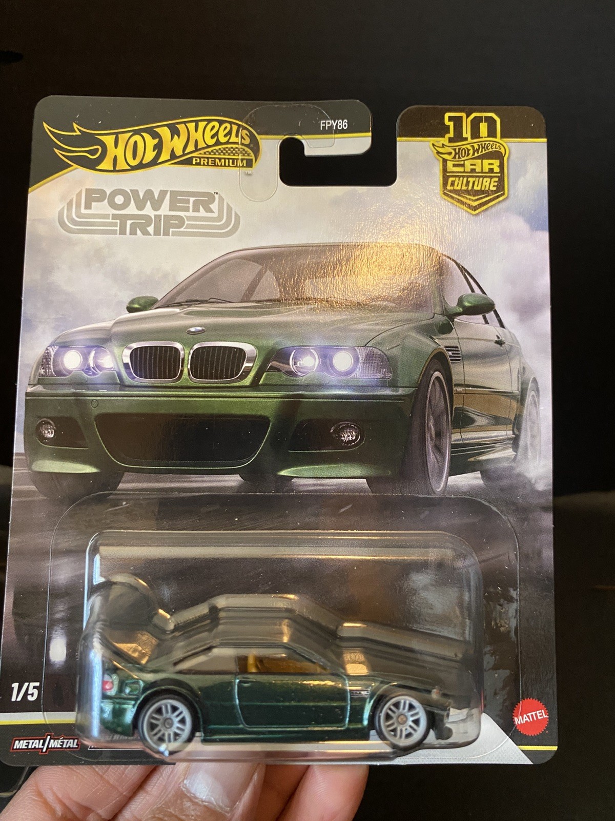 Hot Wheels BMW M3 E46 Green Power Trip FPY86-961 R 1/64 SHIPS W/ PROTECTOR
