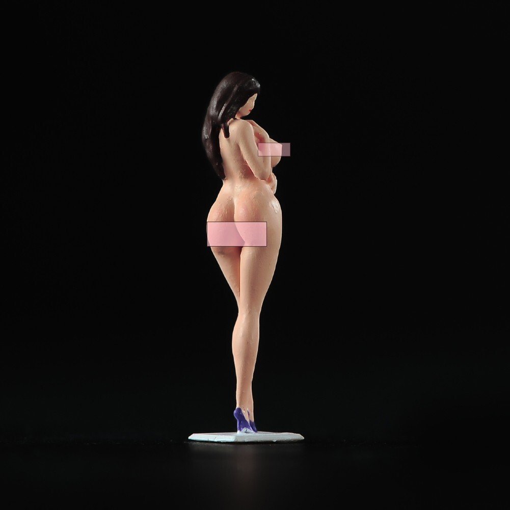 Mini Resin 1:64 Painted Beauty Sexy Girl Doll Figure Miniature Model Fit Car Toy