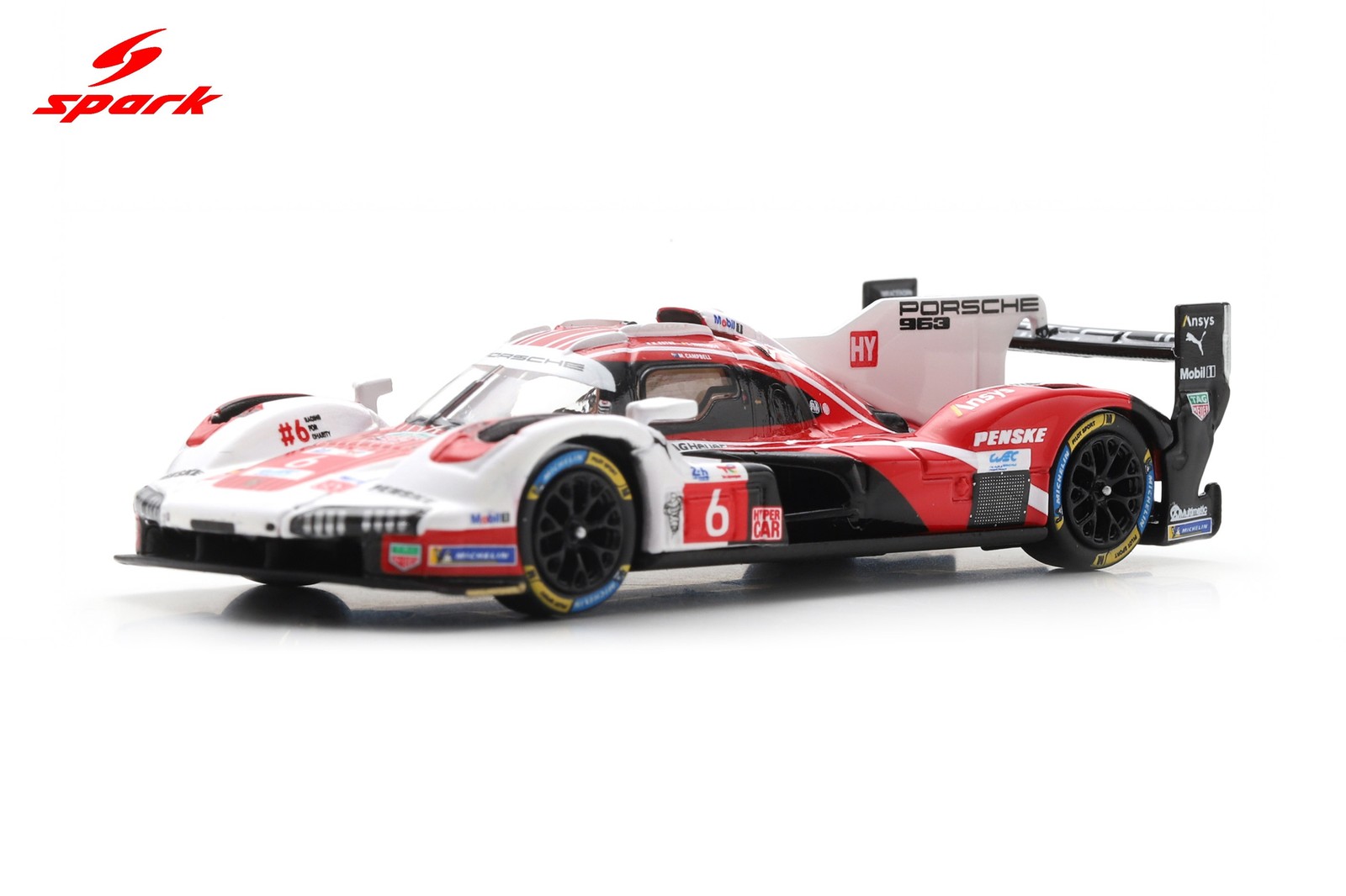 Spark 64S064 1/64 Porsche 963 No.6 PENSKE MOTORSPORT 2nd Le Mans 24H 2025